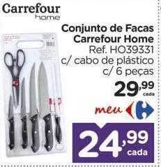 Carrefour Conjunto de facas carrefour home oferta