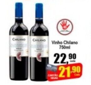 Higa's Supermercado Vinho Chileno 750ml oferta