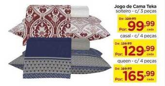 Carrefour Jogo de cama teka oferta