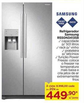 Carrefour Refrigerador samsung rs50n3413s8 oferta