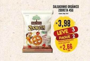 Bistek Supermercados Salgadinho orgânico zooreta leve 3 pague 2 oferta