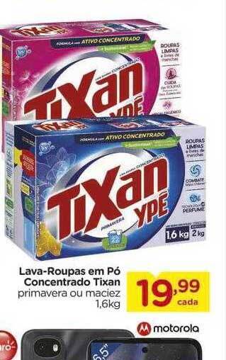 Carrefour Lava roupas em pó concentrado tixan oferta