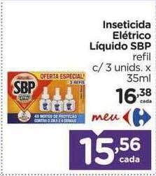 Carrefour Inseticida elétrico líquido sbp oferta