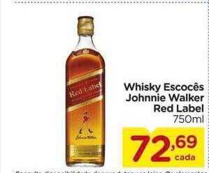 Carrefour Whisky escocês johnnie walker red label oferta