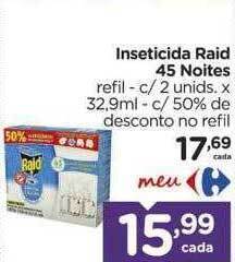 Carrefour Inseticida raid 45 noites oferta