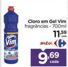Carrefour Cloro em gel vim oferta
