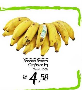 Giassi Supermercados Banana branca orgânica kg oferta