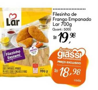 Giassi Supermercados Filezinho de frango empanado lar oferta