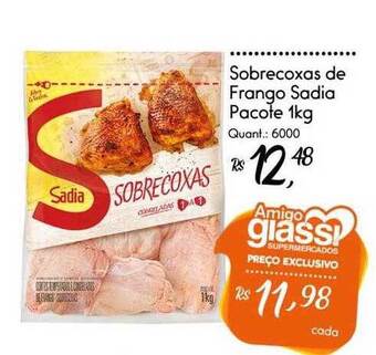 Giassi Supermercados Sobrecoxas de frango sadia oferta