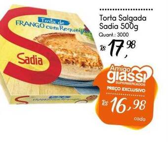 Giassi Supermercados Torta salgada sadia oferta