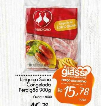 Giassi Supermercados Linguiça suína congelada perdigão oferta