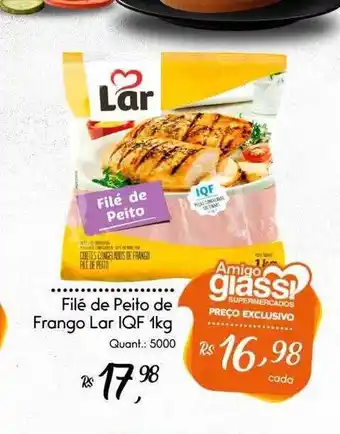 Giassi Supermercados Filé de peito de frango lar iqf oferta