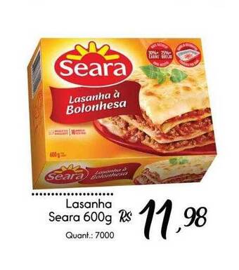 Giassi Supermercados Lasanha seara oferta
