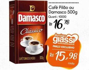 Giassi Supermercados Café pilão ou damasco oferta