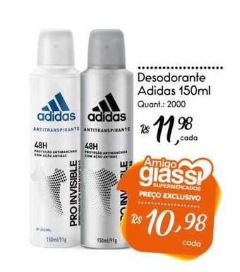 Giassi Supermercados Desodorante adidas oferta