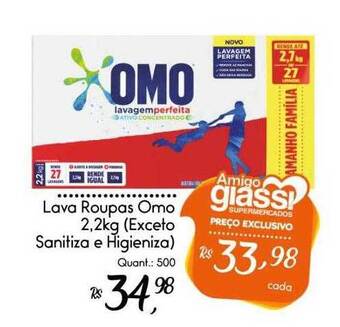 Giassi Supermercados Lava roupas omo oferta