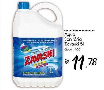 Água sanitaria zavaski