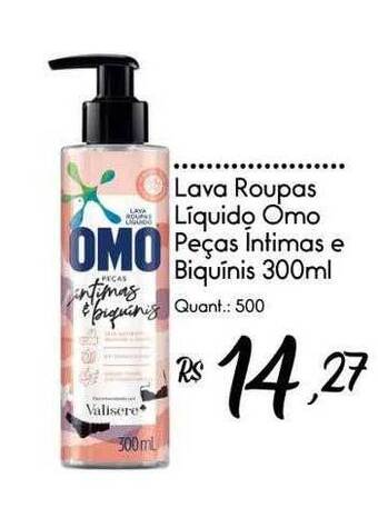 Giassi Supermercados Lava roupas liquido omo peças intimas e biquinis oferta