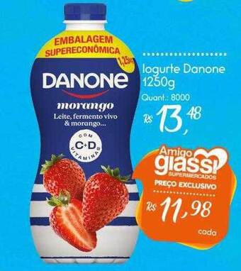 Giassi Supermercados Iogurte danone 1250g oferta