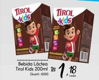 Giassi Supermercados Bebida láctea tirol kids oferta