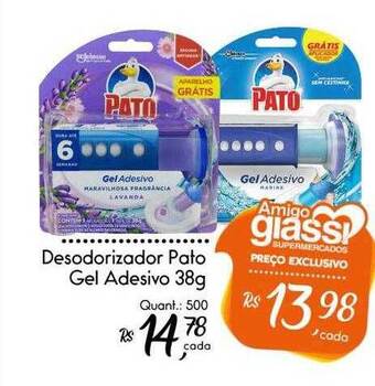 Giassi Supermercados Desodorizador pato gel adesivo oferta