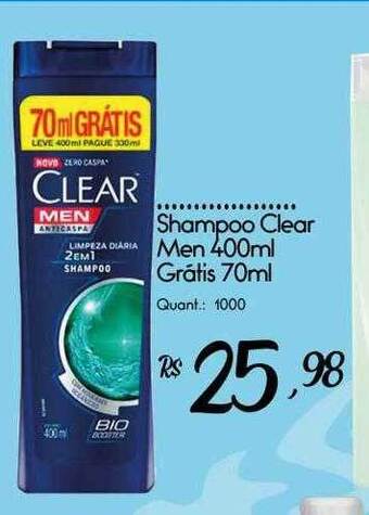 Giassi Supermercados Shampoo clear men oferta