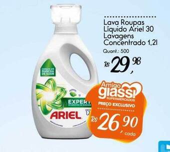 Giassi Supermercados Lava roupas liquido ariel 30 lavagens concentrado oferta