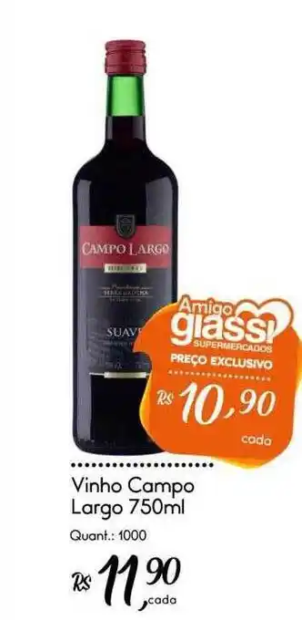 Giassi Supermercados Vinho campo largo oferta