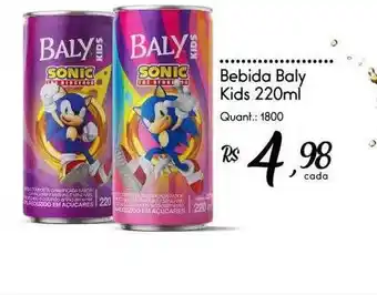 Giassi Supermercados Bebida baly kids oferta