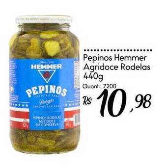 Giassi Supermercados Pepinos hemmer agridoce rodelas oferta