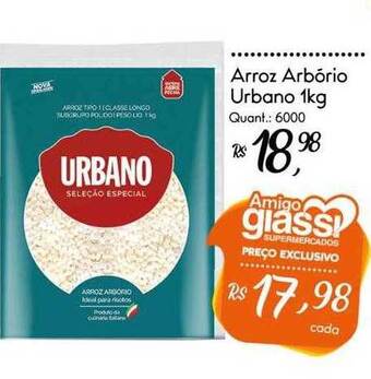 Giassi Supermercados Arroz arbório urbano oferta