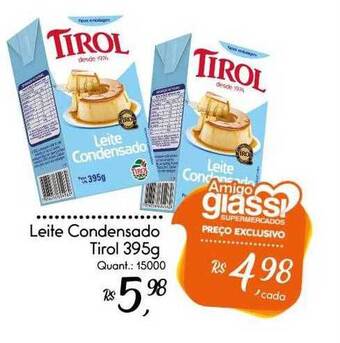 Giassi Supermercados Leite condensado tirol oferta