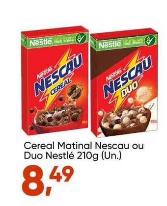 Imec Supermercados Cereal matinal nescau ou duo nestlé oferta