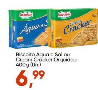 Imec Supermercados Biscoito água e sal ou cream cracker orquídea oferta