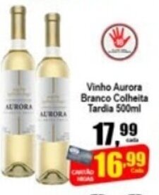 Higa's Supermercado Vinho Aurora Branco Colheita Tardia 500ml oferta
