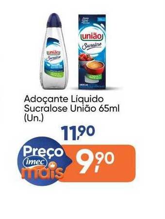 Imec Supermercados Adoçante líquido sucralose união oferta