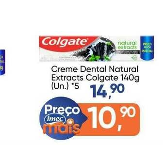 Imec Supermercados Creme dental natural extracts colgate oferta