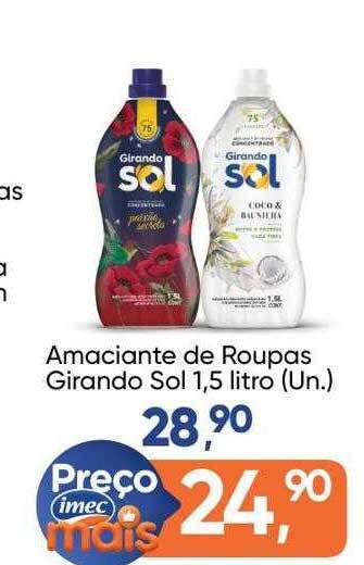 Imec Supermercados Amaciante de roupas girando sol oferta