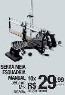 Serra meia esquadria manual mtx