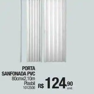 Milium Porta sanfonada pvc plasbil oferta