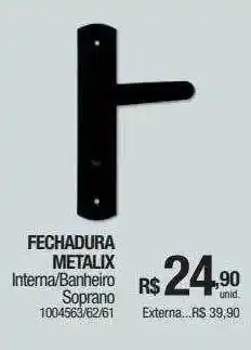 Milium Fechadura metalix soprano oferta