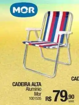 Milium Cadeira alta alumínio mor oferta