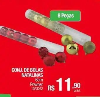 Milium Conj. de bolas natalinas 6cm powner oferta