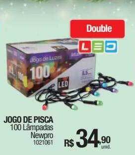 Milium Jogo de pisca 100 lâmpadas newpro oferta