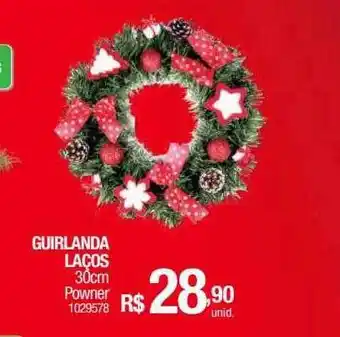 Guirlanda laços 30cm powner