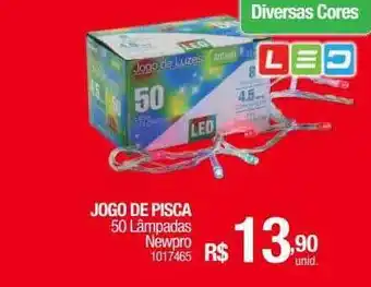 Milium Jogo de pisca 50 lâmpadas newpro oferta