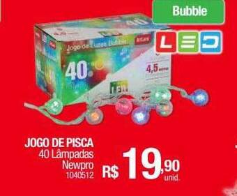 Milium Jogo de pisca 40 lâmpadas newpro oferta