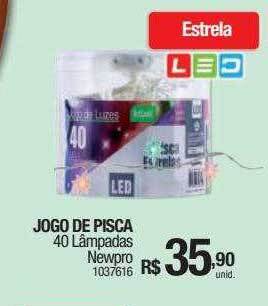 Milium Jogo de pisca 40 lâmpadas newpro oferta