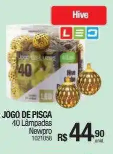 Milium Jogo pisca 40 lâmpadas newpro oferta