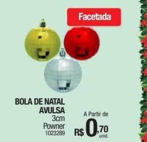 Milium Bola de natal avulsa powner oferta